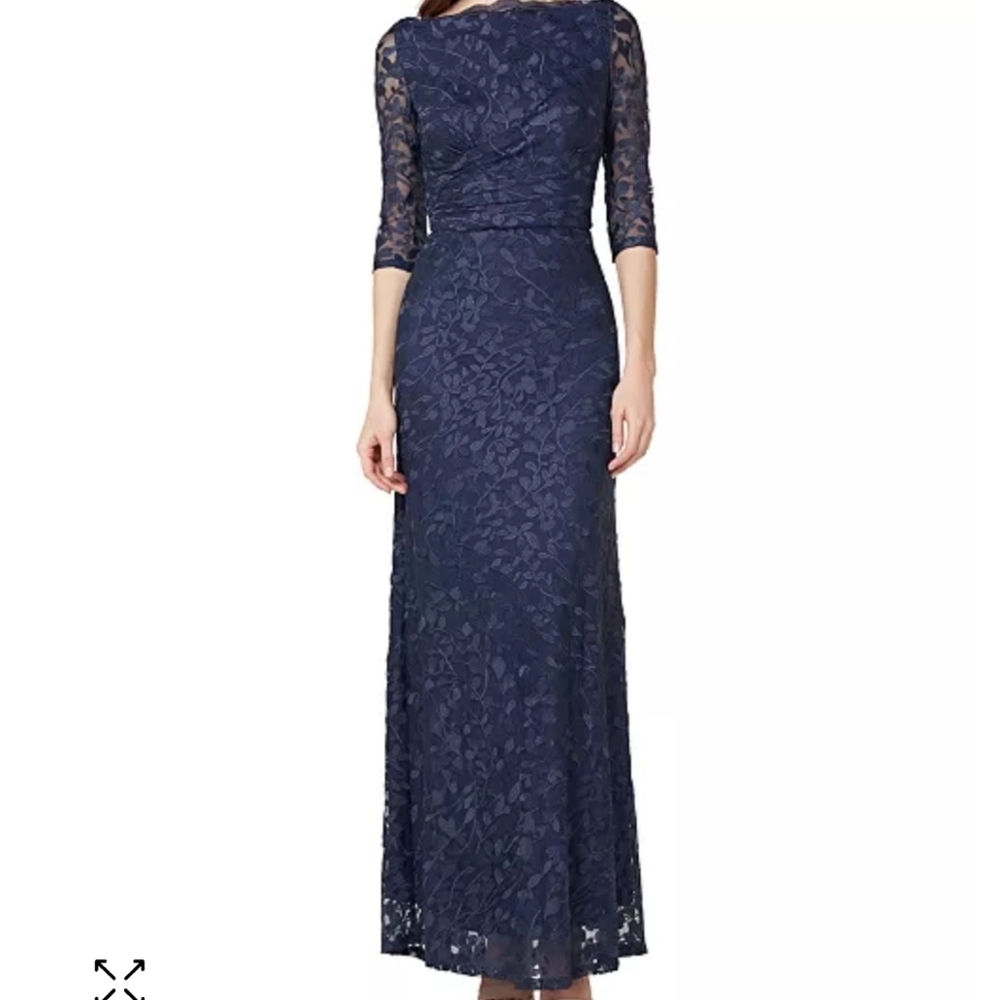 J S COLLECTIONS Navy blue party dress size 12
